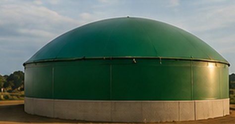 Biodigestor em unidade de produção